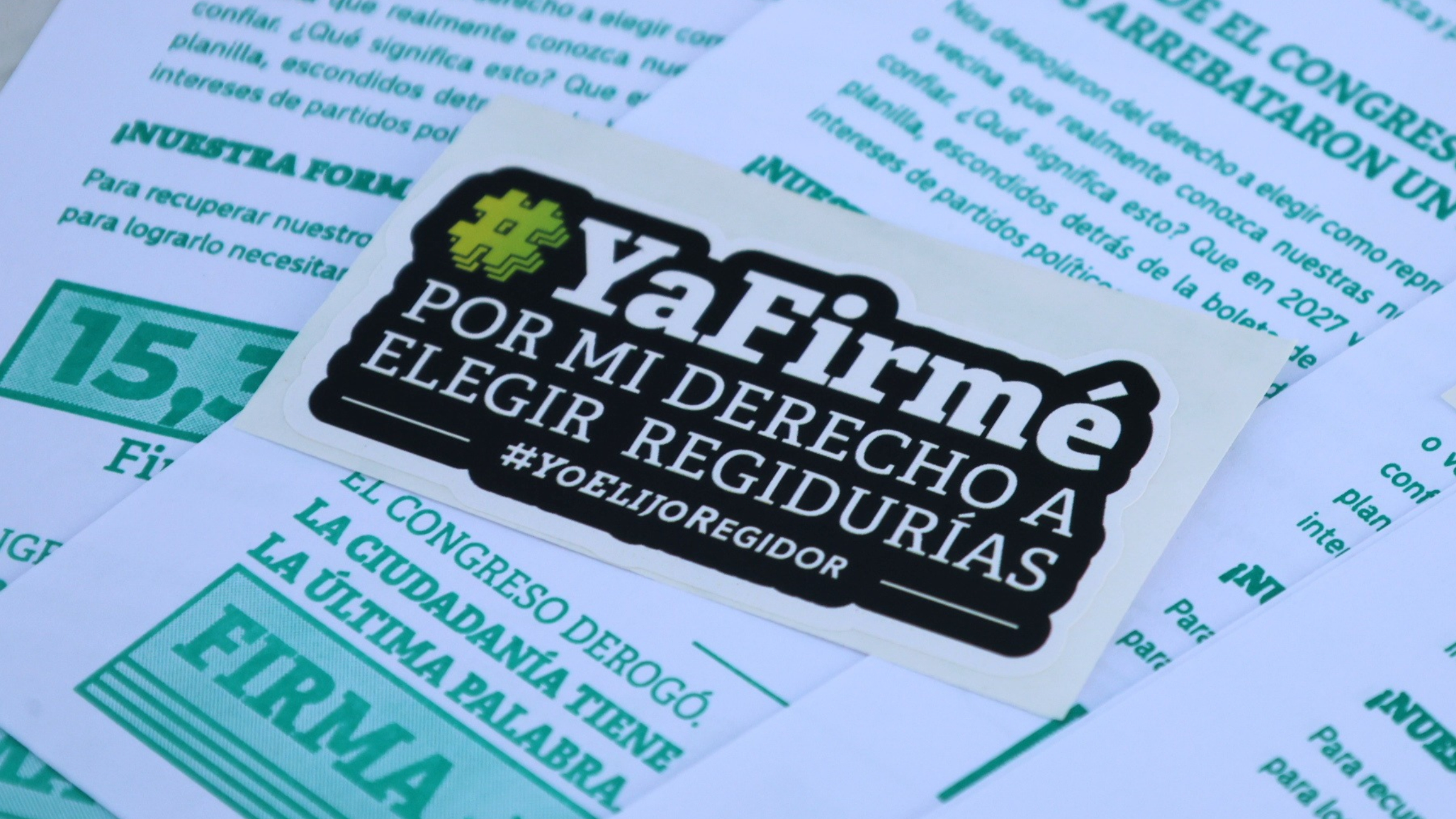 Firma desde tu celular o un módulo: así puedes apoyar el referéndum #YoElijoRegidor