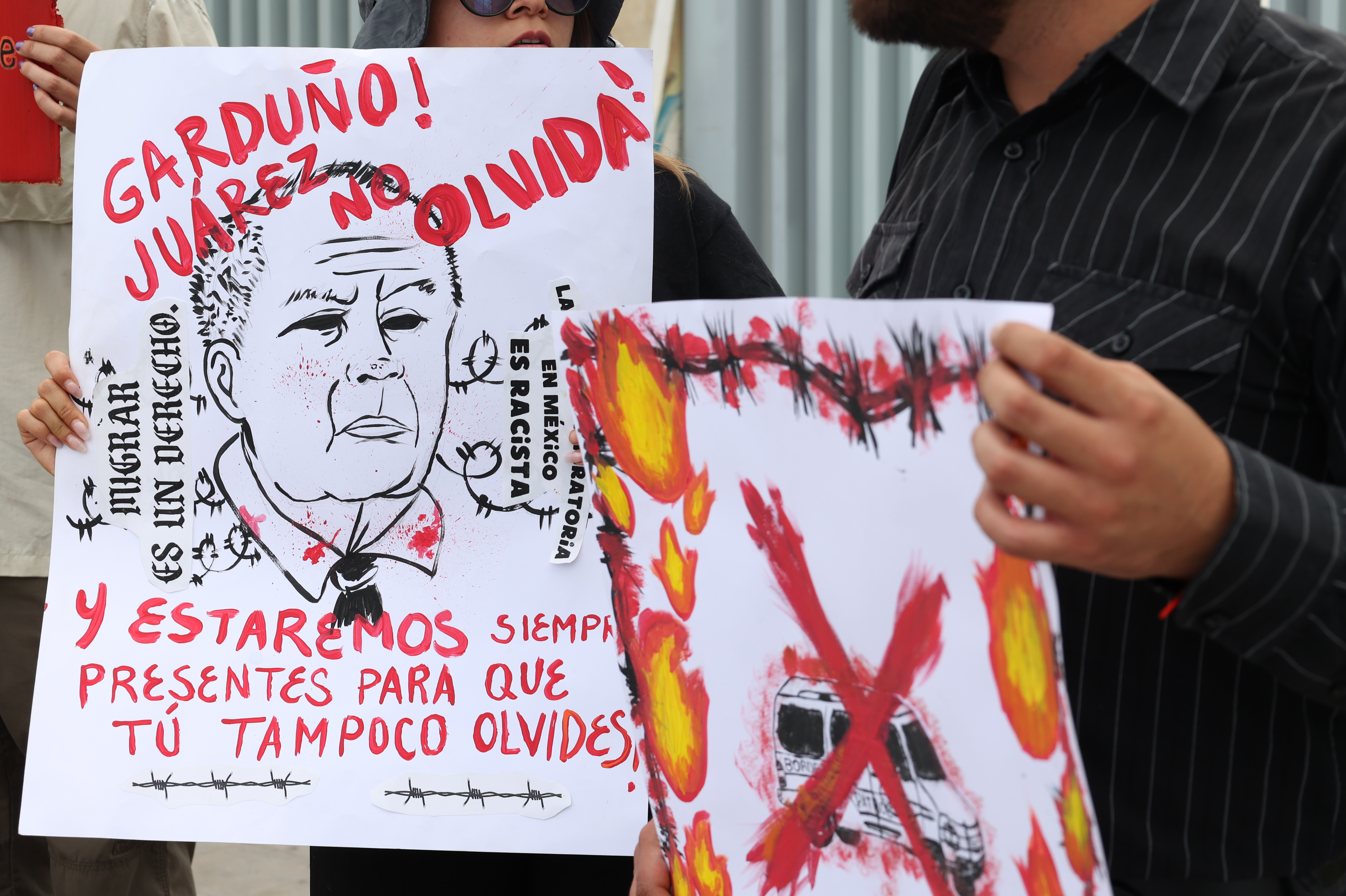 Protesta a las afueras del Centro de Justicia Penal Federal. Foto: Abraham Rubio