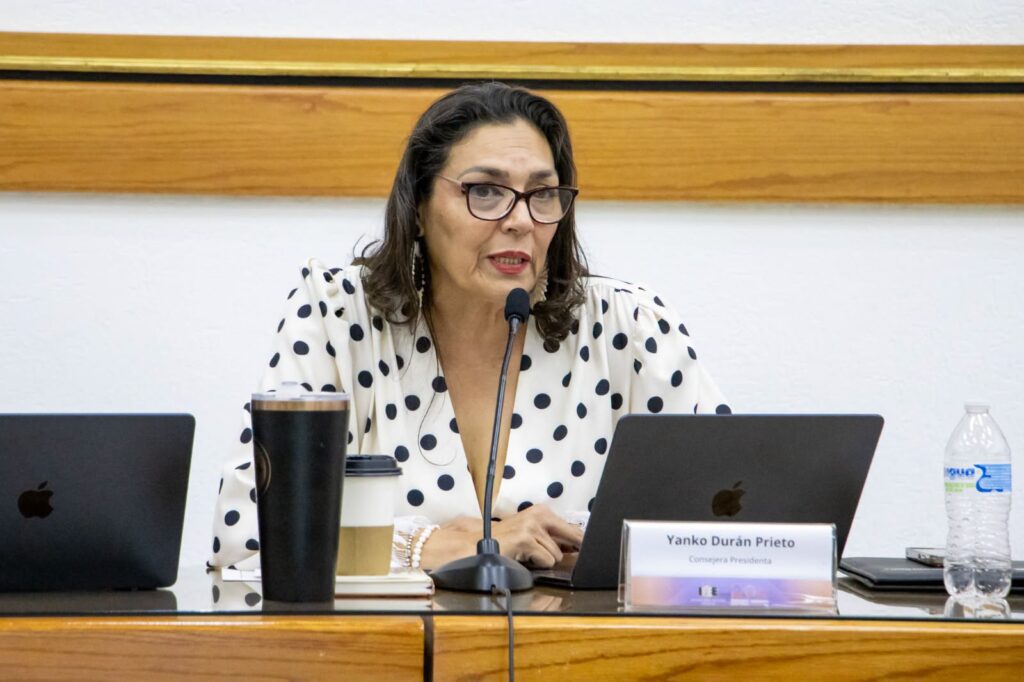 Consejera presidenta, Yanko Durán Prieto. Fotografía: IEE Chihuahua