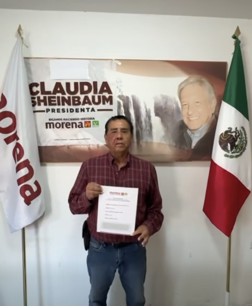 Imagen tomada de video difundido en el Facebook de Martín Chaparro
