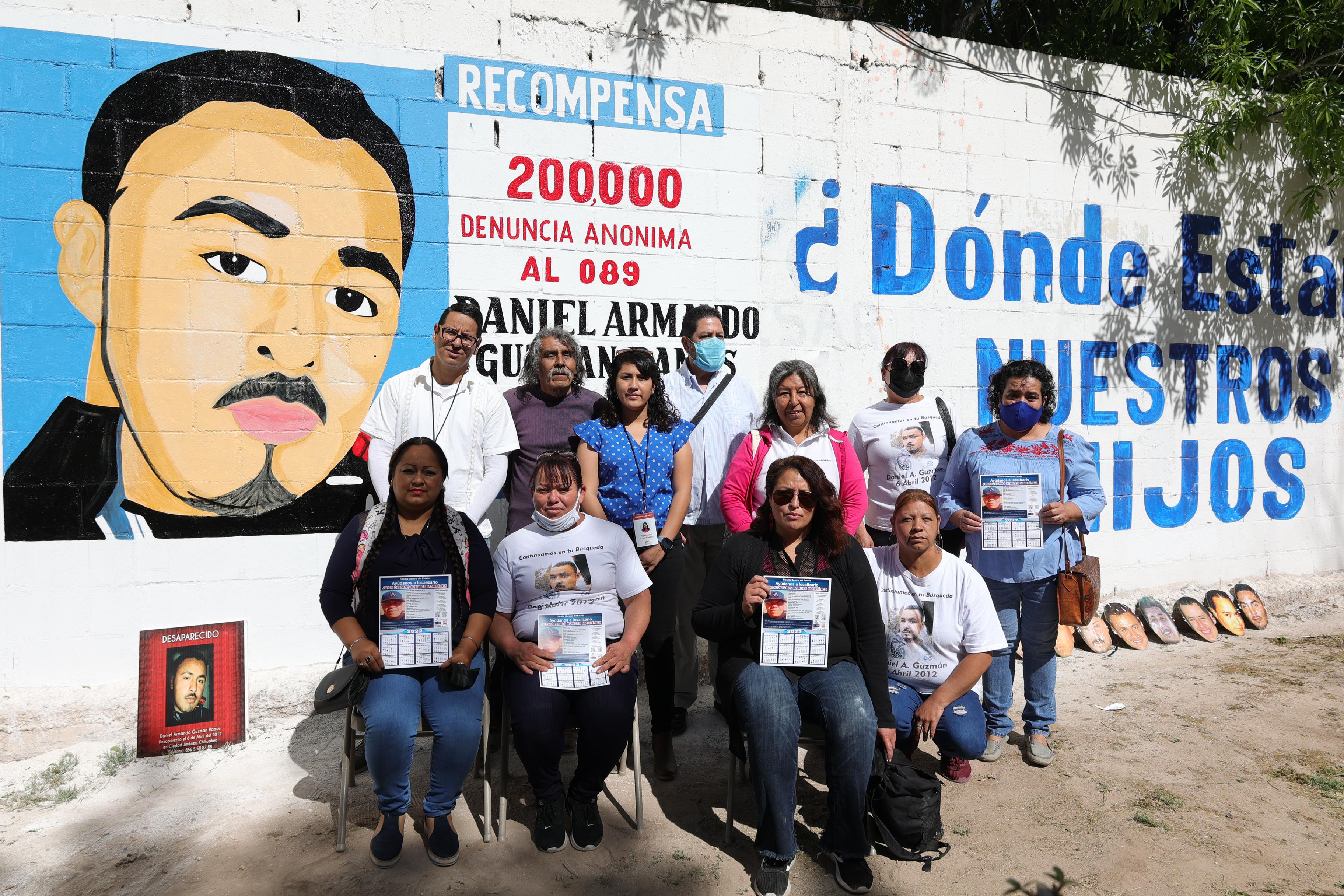 Un mural para continuar con la búsqueda de Daniel Armando
