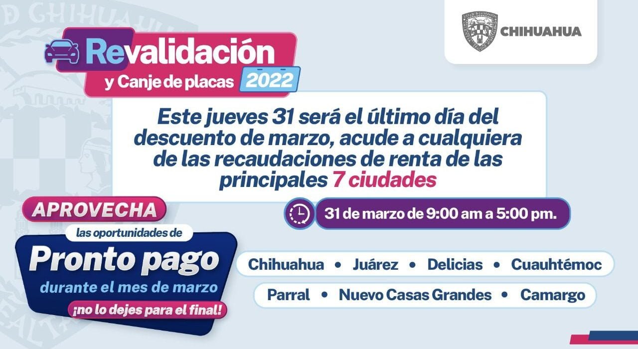 Invitan a aprovechar oportunidades de pronto pago en revalidación y cambio  de placas - YoCiudadano