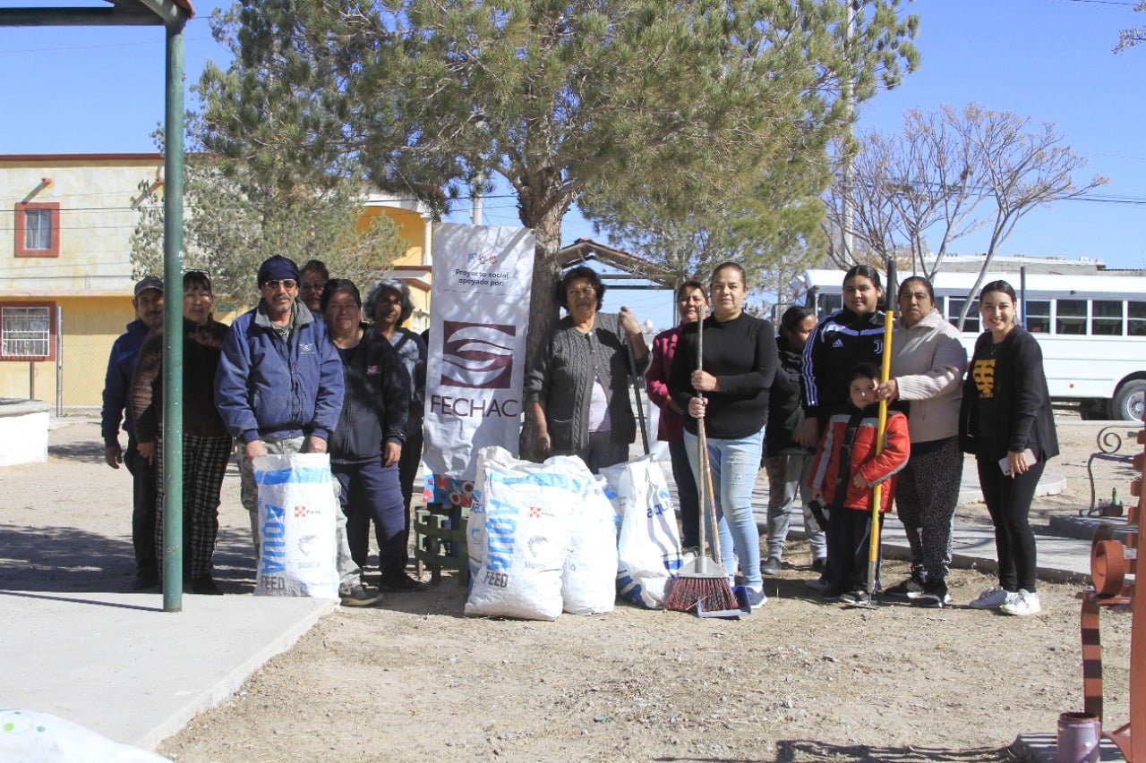 Inician rehabilitación de su parque, a la espera de Presupuesto Participativo