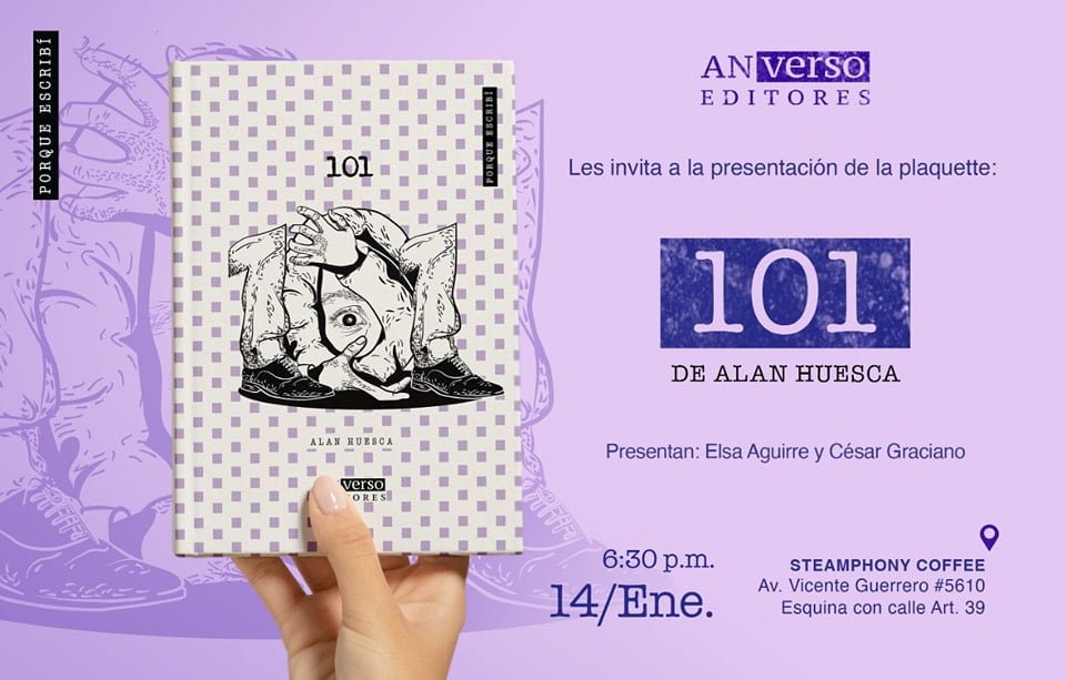 Presentarán el cuento '101' del escritor juarense Alan Huesca