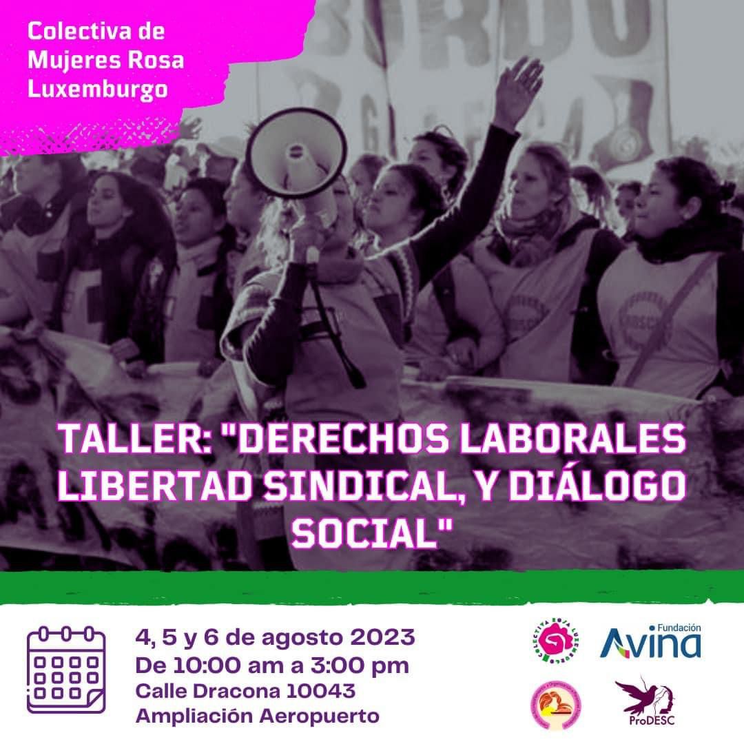 Impartirán taller sobre derechos laborales este fin de semana