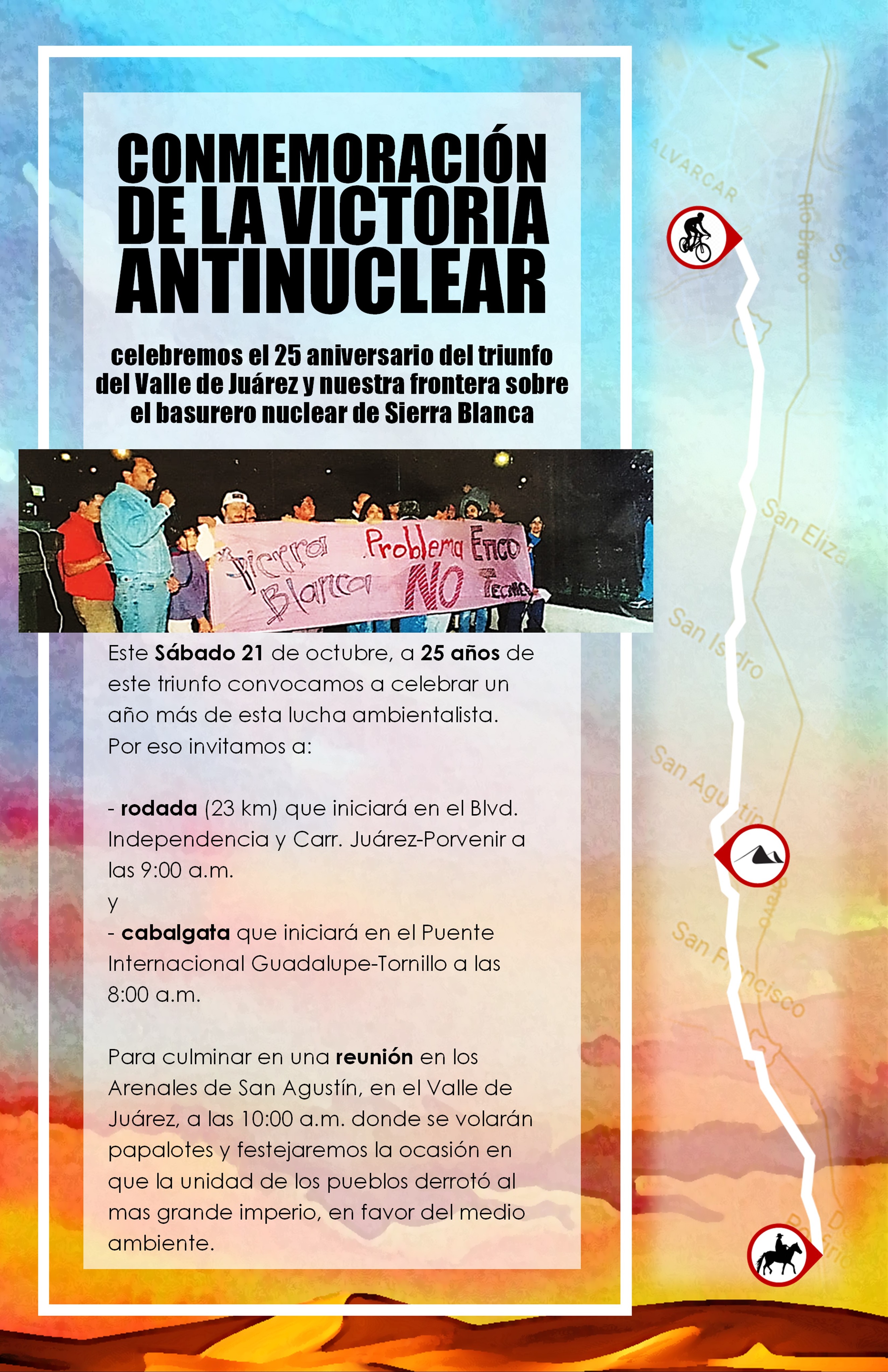 Invitan a festejo anual por el triunfo contra basurero nuclear en El Valle