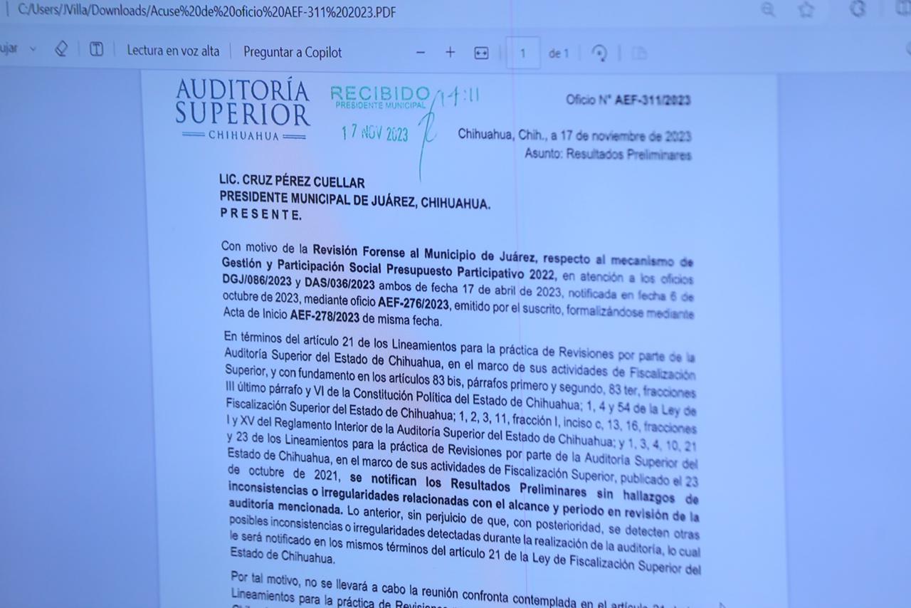 ASE no identificó irregularidades en el Presupuesto Participativo 2022: Municipio