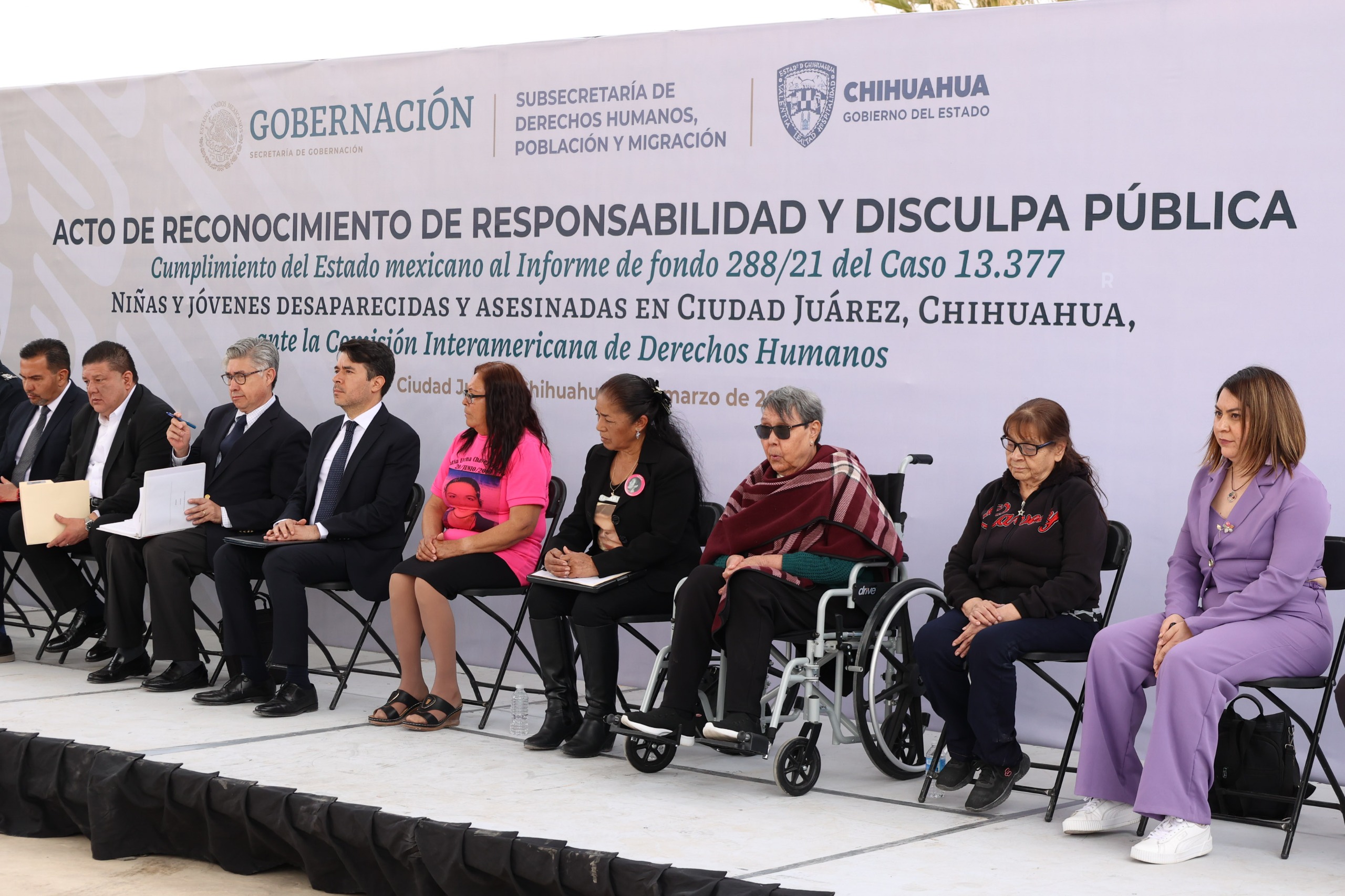 Gobierno ofrece disculpa pública a familiares de víctimas de desaparición y feminicidio