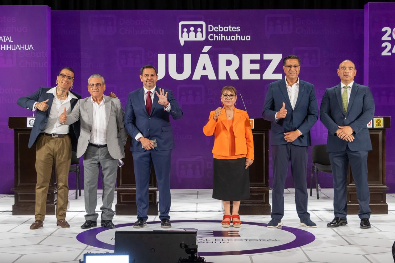 Debate 2024: candidatos se encaran en la contienda por la Presidencia de Juárez