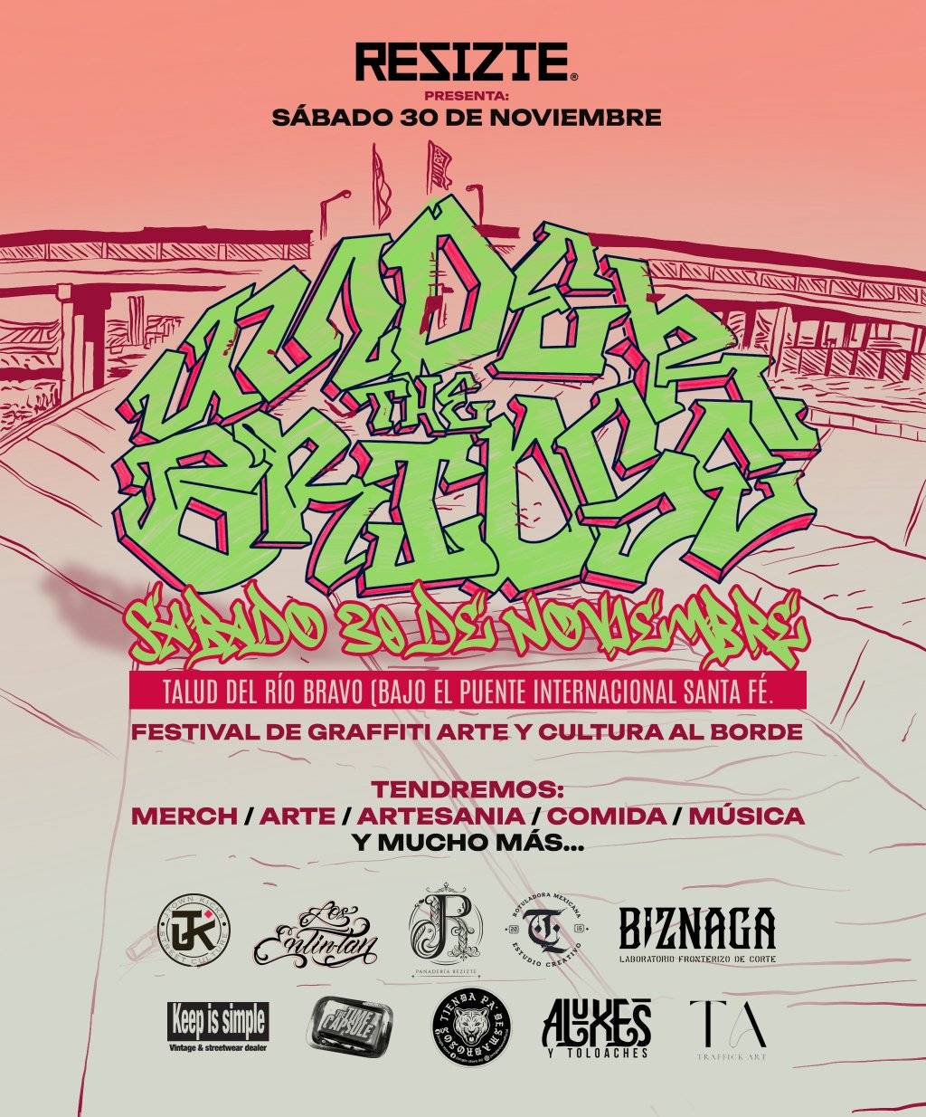 Este sábado vuelve el festival cultural 'Under the Bridge' a la orilla del Río Bravo