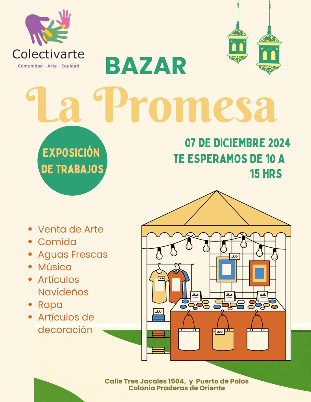 Arte, música y comida este sábado en el bazar de La Promesa