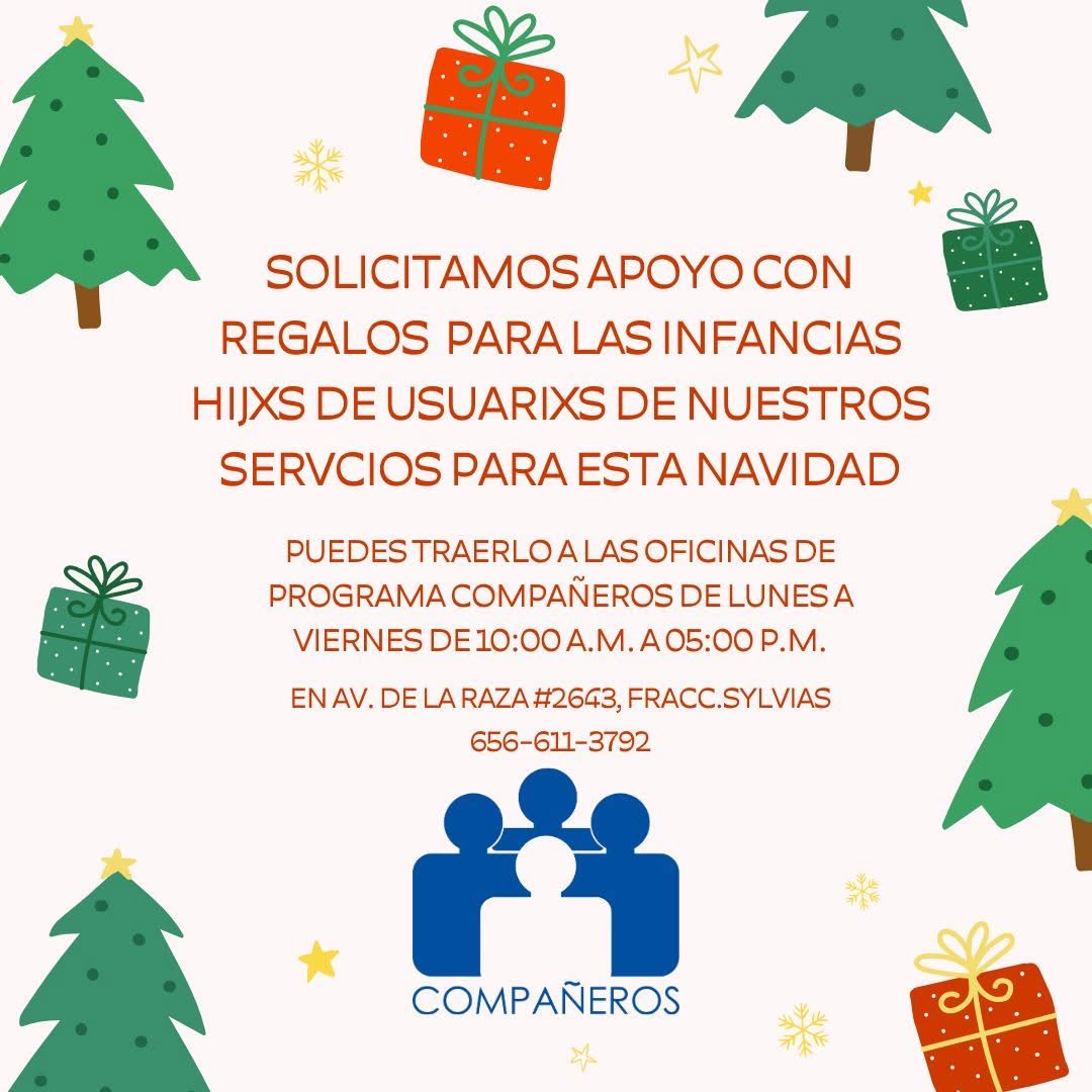 Programa Compañeros invita a donar regalos para celebrar Navidad con hijos de sus beneficiarios