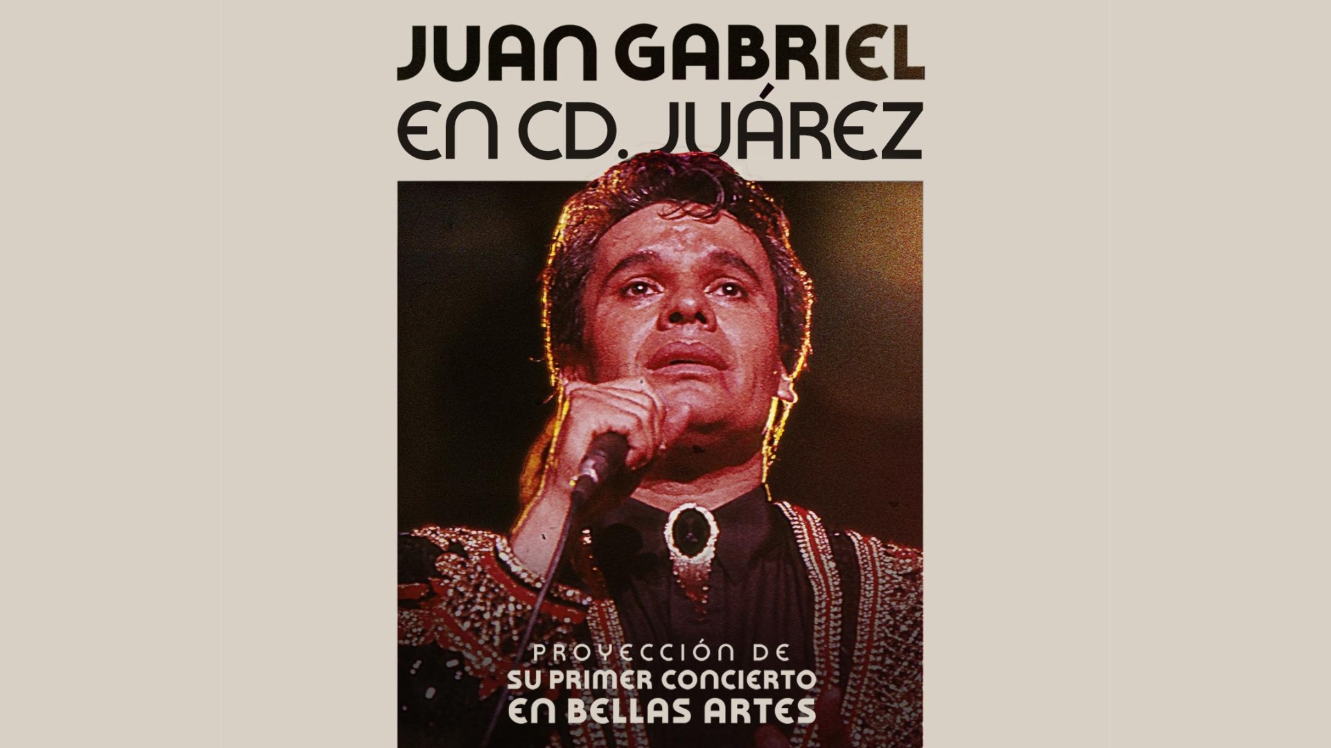 Proyectarán en la X concierto de Juan Gabriel en Bellas Artes